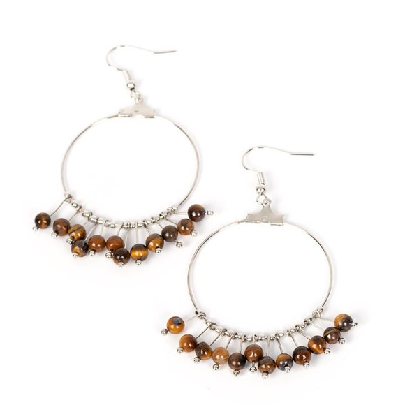 Free Your Soul - Brown Earrings - Picture 2 of 2